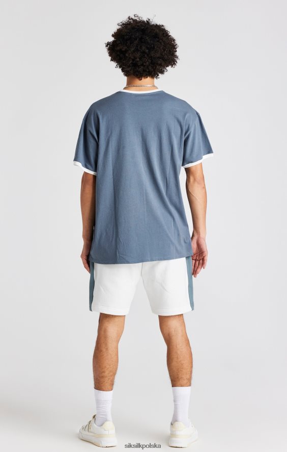 mężczyźni strój 4TPF584 SikSilk Krótkie hafty z białą różą