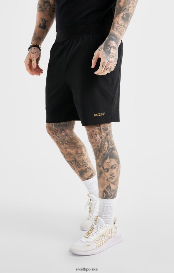 mężczyźni strój 4TPF590 SikSilk czarne spodenki sportowe