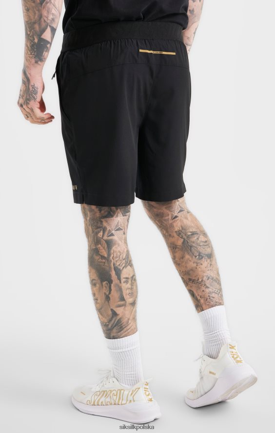 mężczyźni strój 4TPF590 SikSilk czarne spodenki sportowe