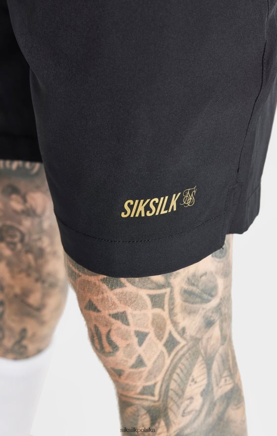 mężczyźni strój 4TPF590 SikSilk czarne spodenki sportowe