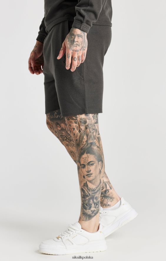 mężczyźni strój 4TPF599 SikSilk szary ściągacz, krótki, luźny