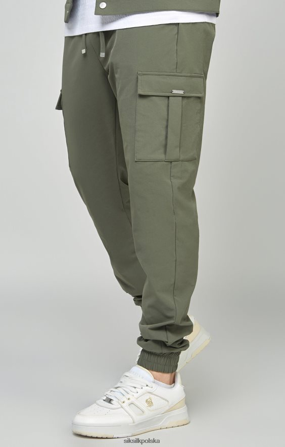 mężczyźni strój 4TPF511 SikSilk Użytkowy jogger cargo w kolorze khaki