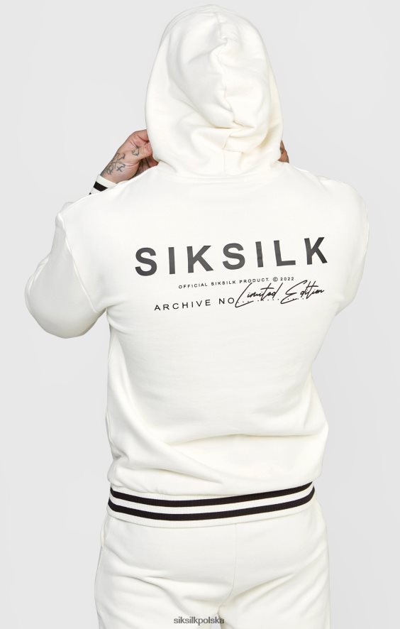 mężczyźni strój 4TPF519 SikSilk Jogger w kolorze ecru z paskiem w talii