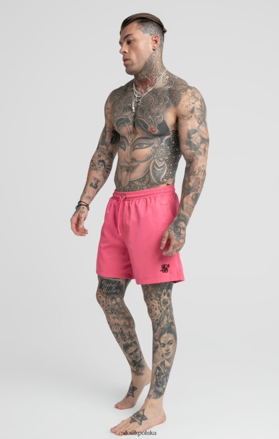 mężczyźni strój 4TPF616 SikSilk różowe spodenki kąpielowe